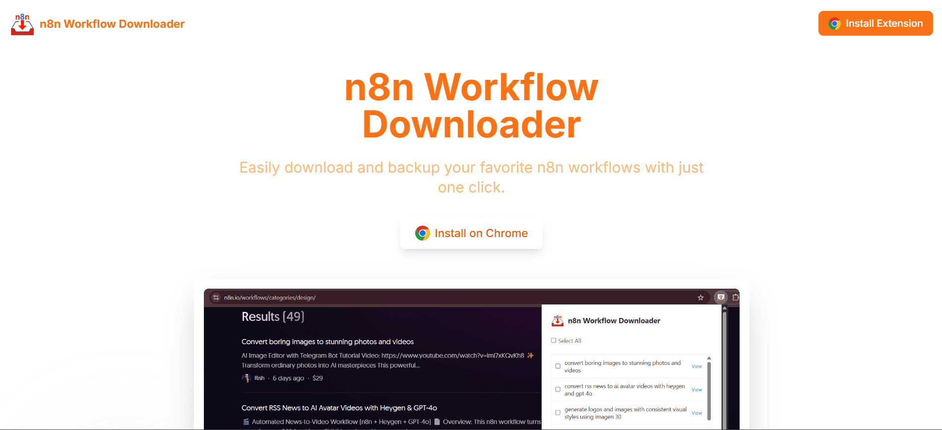 n8n Workflow Downloader